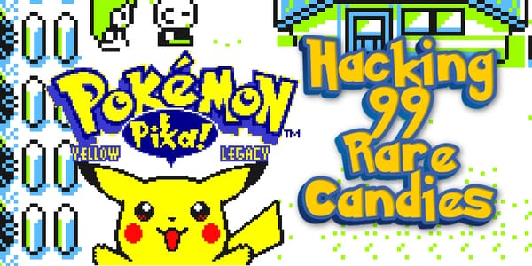 Hacking in Rare Candies in Pokémon Yellow Legacy