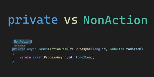 Is It Valid to Have NonAction on Private Methods Inside a Controller in ASP.NET Core?